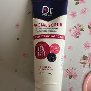 Dr Wellness Facial Scrub Deep Cleansing Infused Tea Tree Cruelty Free